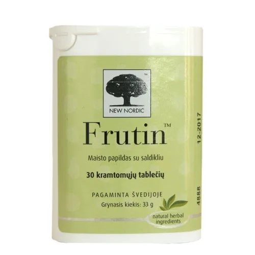 NEW NORDIC kramtomosios tabletės FRUTIN, N30