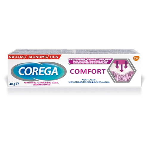 COREGA fiksuojamasis dantų protezų kremas MAX CONTROL, 40g
