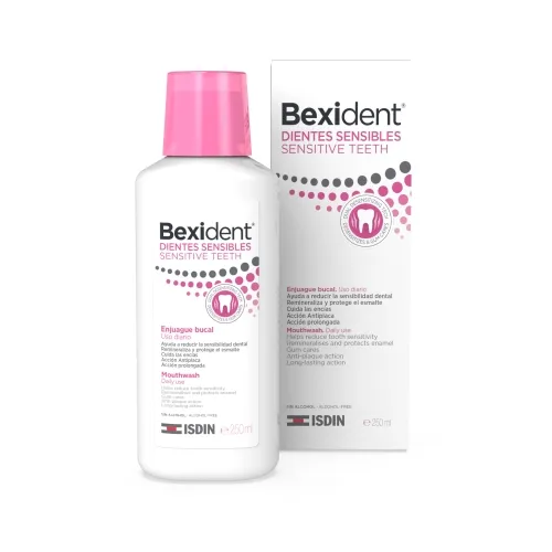 BEXIDENT burnos skalavimo skystis JAUTRIEMS DANTIMS, 250ml