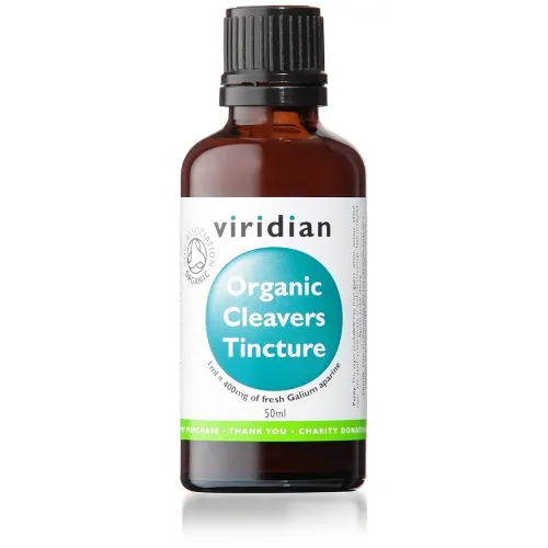 VIRIDIAN ORGANIC CLEAVERS TINCTURE, 50ml -  