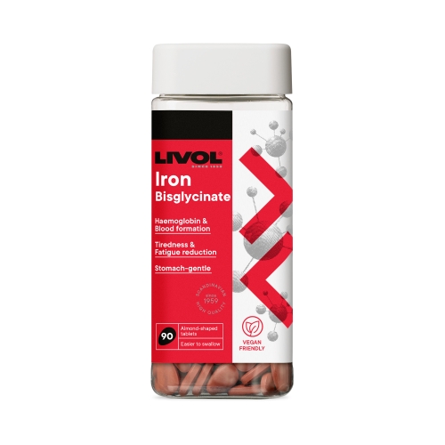 Product image of LIVOL Geležies bisglicinatas, 90 tabl.