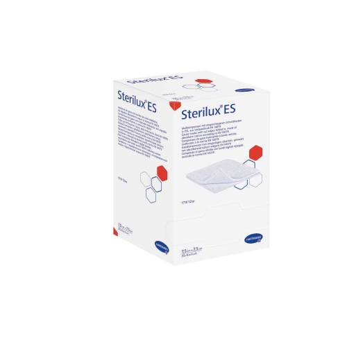 HARTMANN sterilus marlinis tvarstis STERILUX ES, 7,5 x 7,5cm, N25
