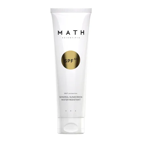 MATH SPF 50 Drėkin.mineralinis losjonas nuo saulės ir pigm., 100ml -  