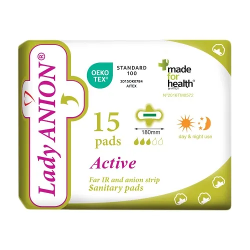 Lady ANION Active ploni paketai  su anijonine juostele, N15