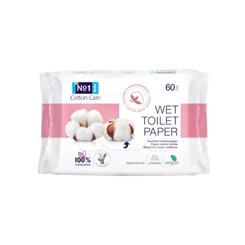 Šlapias tualetinis popierius BELLA NO1, 60 vnt.