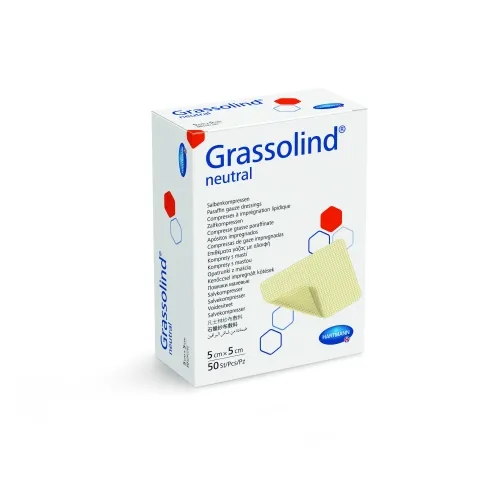 HARTMANN tinklelinis tvarstis GRASSOLIND NEUTRAL, 5 x 5cm, N1
