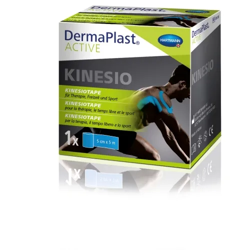 DERMAPLAST ACTIVE kineziologinis teipas 5cm x 5m, mėlynas, 1 vnt.