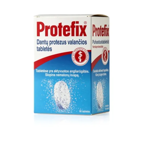PROTEFIX® dantų protezų valančios tabletės ACTIVE CLEANSER, N66