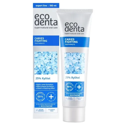 ECODENTA dantų pasta nuo karieso, 100ml