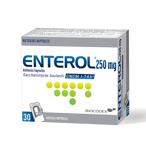 Enterol 250mg kietosios kapsulės N30