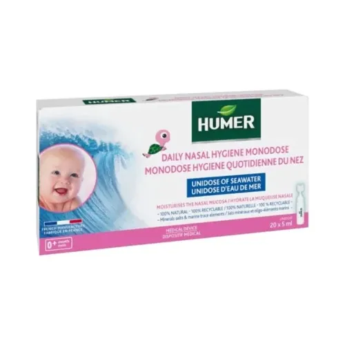 Product image of HUMER vienkartinės jūros vandens ampulės kūdikiams, 5ml, N20