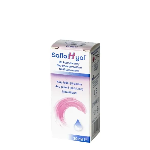 SAFLOHYAL akių lašai, 10ml -  