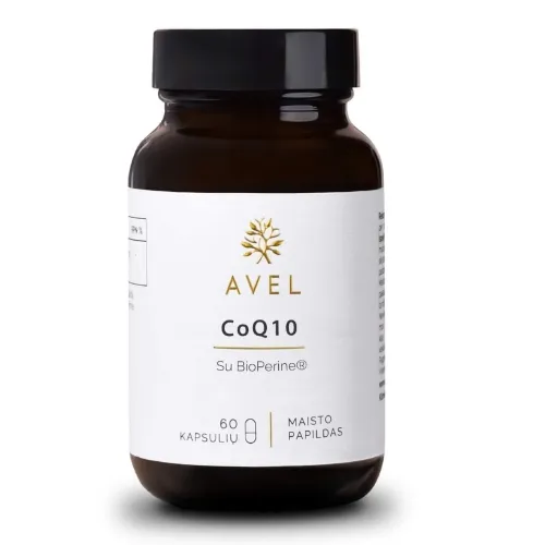 AVEL COQ10 SU BIOPERINE®, 60 kapsulių