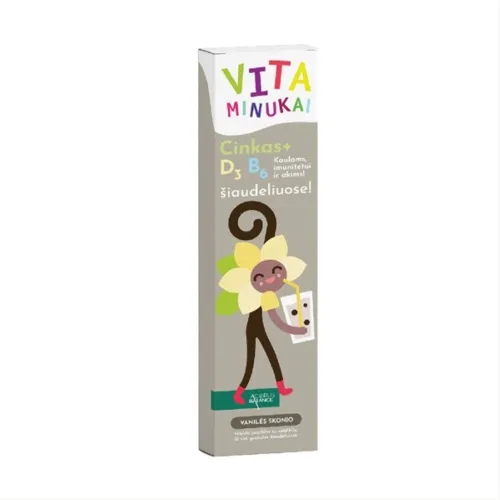 ACORUS BALANCE šiaudeliai VITAMINUKAI, vanilės skonio, N10 -  