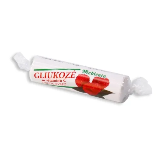 Product image of Gliukozė su vitaminu C, aviečių kvapo, N10