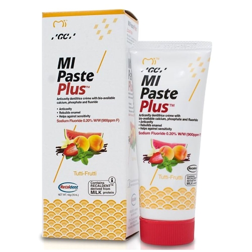 GC dantų kremas su fluoru MI PASTE PLUS, tutti frutti skonio, 35ml