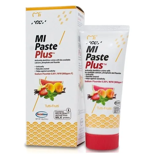 GC dantų kremas su fluoru MI PASTE PLUS, tutti frutti skonio, 35ml