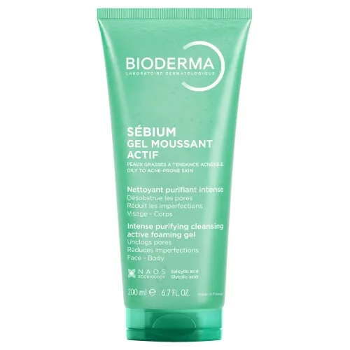BIODERMA  gelinis prausiklis riebiai odai, SÉBIUM GEL MOUSSANT, 200