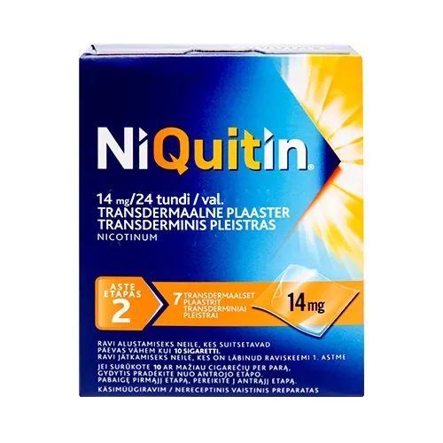 NiQuitin 14mg/24val transdermimis pleistras N7