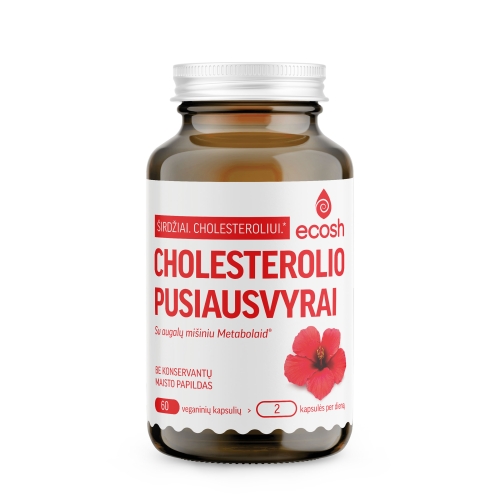 ECOSH Cholesterolio pusiausvyrai, 60 kapsulių