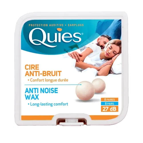 Product image of QUIES apsauginiai ausų kištukai iš vaško ir medvilnės, 8 poros