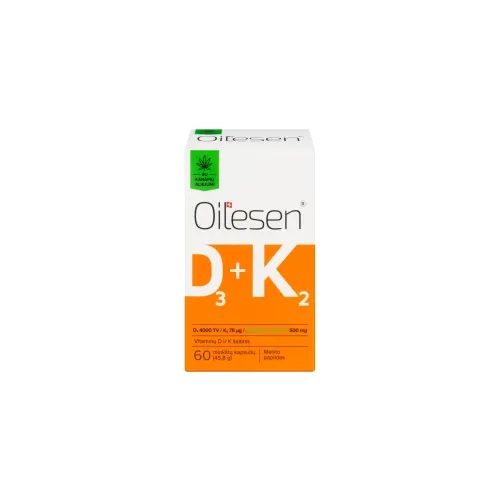 Product image of OILESEN D3 + K2 su kanapių aliejumi