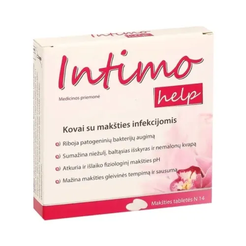 Product image of INTIMOHELP makšties tabletės, N14