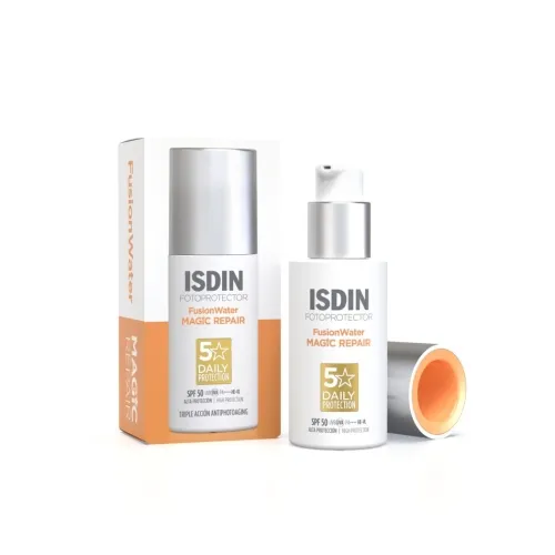 ISDIN apsauginė veido emulsija FUSION WATER MAGIC REPAIR SPF 50, 50ml