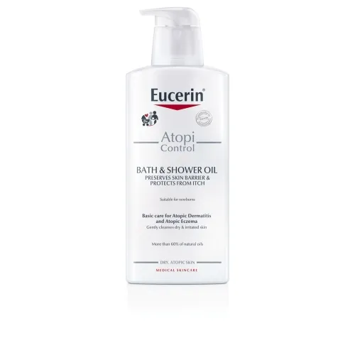EUCERIN® AtopiControl vonios ir dušo valomasis aliejus, 400ml -  