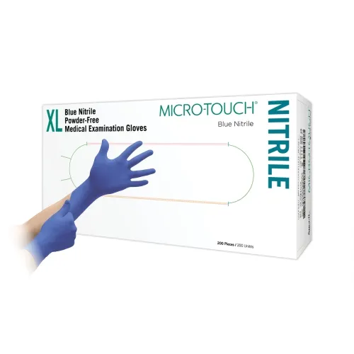 MICRO-TOUCH® nesterilios medicininės pirštinės BLUE NITRILE, XL, N200 -  