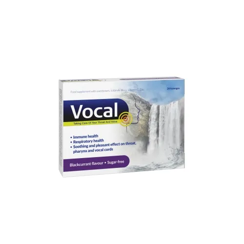 VOCAL juodųjų serbentų skonio, 24 pastilių -  