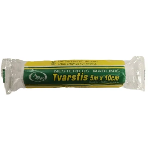 Product image of AZAS, nesterilus marlinis tvarstis 5 m x 10 cm