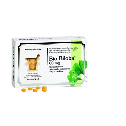 Bio-Biloba 60mg dengtos tabletės N90