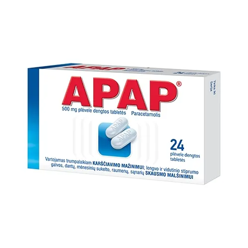 APAP 500mg tab. N24