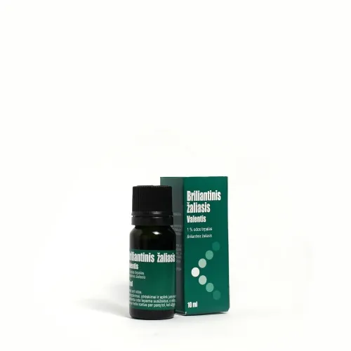 Product image of Briliantinis žaliasis Valentis 10mg/ml odos tirpalas 10ml