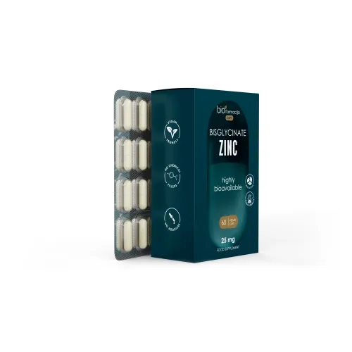 Product image of BISGLYCINATE ZINC 25 mg, N60