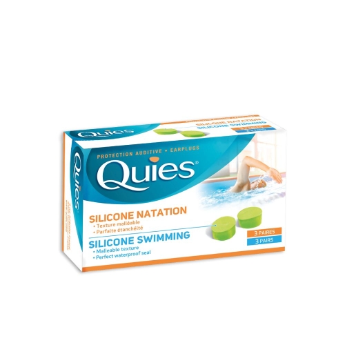 QUIES silikoniniai ausų kištukai suaugusiems, 3 poros