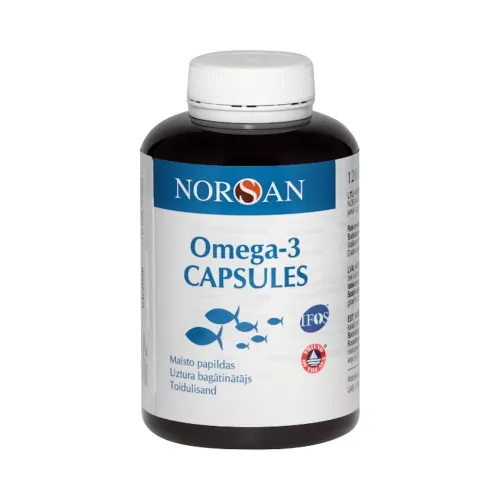 NORSAN OMEGA-3 kapsulės, N120, 120 kapsulių