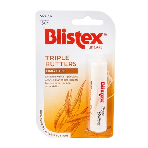 BLISTEX lūpų balzamas TRIPLE BUTTERS SPF15, 4.25g -  