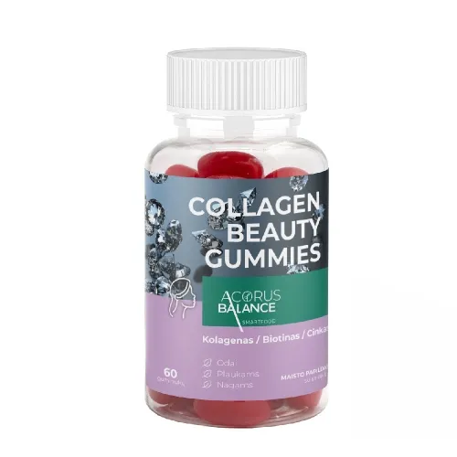 ACORUS BALANCE COLLAGEN BEAUTY GUMMIES  odai, plaukams , 60 gum.