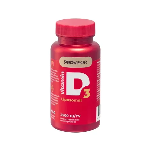 PROVISOR LIPOSOMINIS Vitaminas D 2500TV, kapsulės, N60 -  2