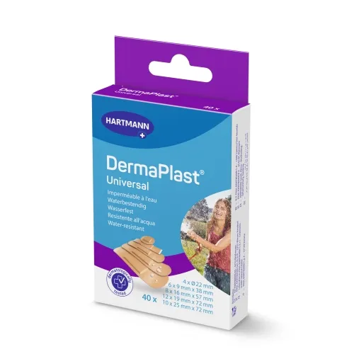 HARTMANN pleistrų rinkinys DERMAPLAST WATER-RESISTANT, 5 dydžiai, N40