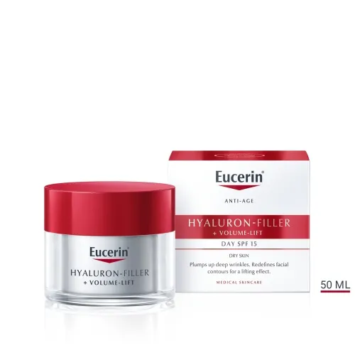 EUCERIN dieninis kremas HYALURON-FILLER + VOLUME-LIFT SPF 15, 50ml
