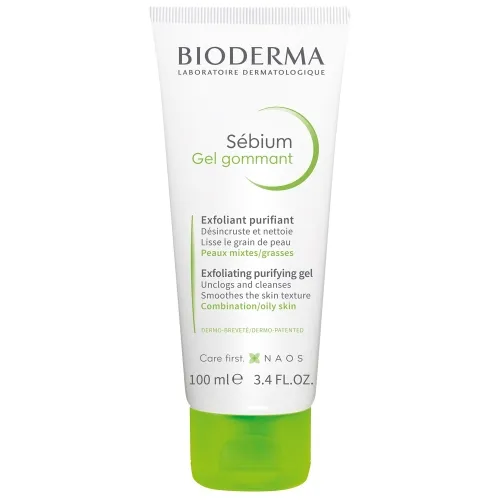 BIODERMA veido odos šveitiklis riebiai odai  SEBIUM GEL GOMMANT, 100 m