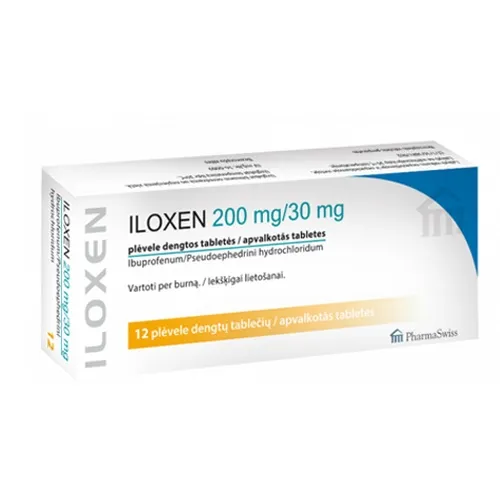 Product image of Iloxen 200mg/30mg tab.N12