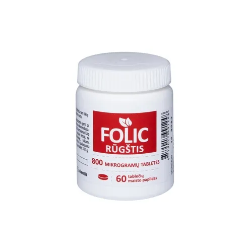 FOLIO RŪGŠTIS 800mg, 60 tablečių