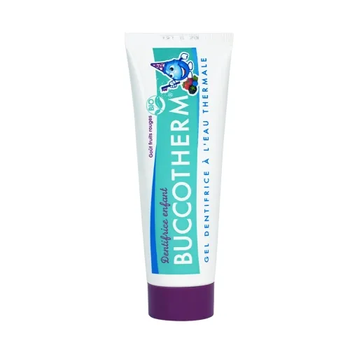 BUCCOTHERM dantų pasta-gelis vaikams nuo 3m. RED BERRY, 50ml -  