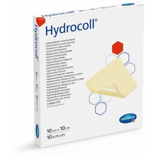 Product image of HYDROCOLL hidrokoloidinis tvarstis, 10 x 10cm, 10 vnt.