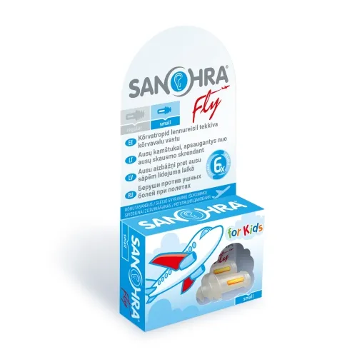 SANOHRA ausų kištukai skrydžiams vaikams FLY CHILDREN, N2