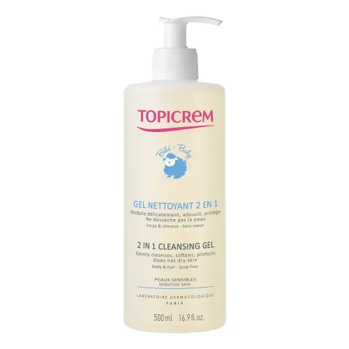 TOPICREM 2in1 prausiamoji želė BABY, 500ml -  